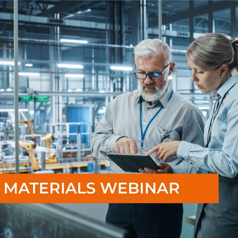 Materials Webinar: Save time and costs in your search for materials by drawing on existing databases