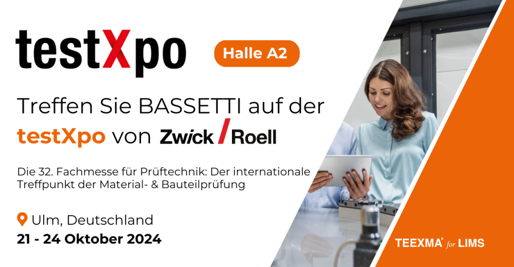 Treffen Sie BASSETTI auf der TestXpo in Ulm von 21.-24. Oktober