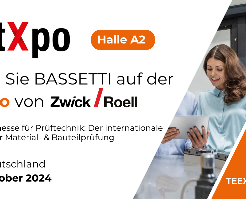 Treffen Sie BASSETTI auf der TestXpo in Ulm von 21.-24. Oktober