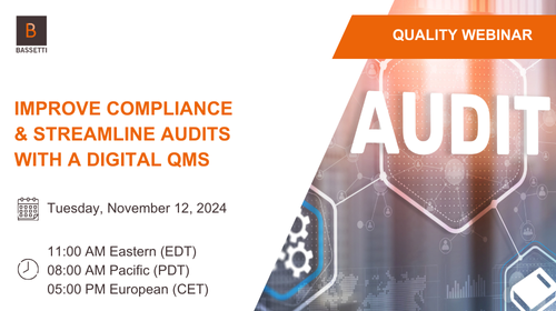 Webinar Improve Compliance & Streamline Audits With A Digital QMS