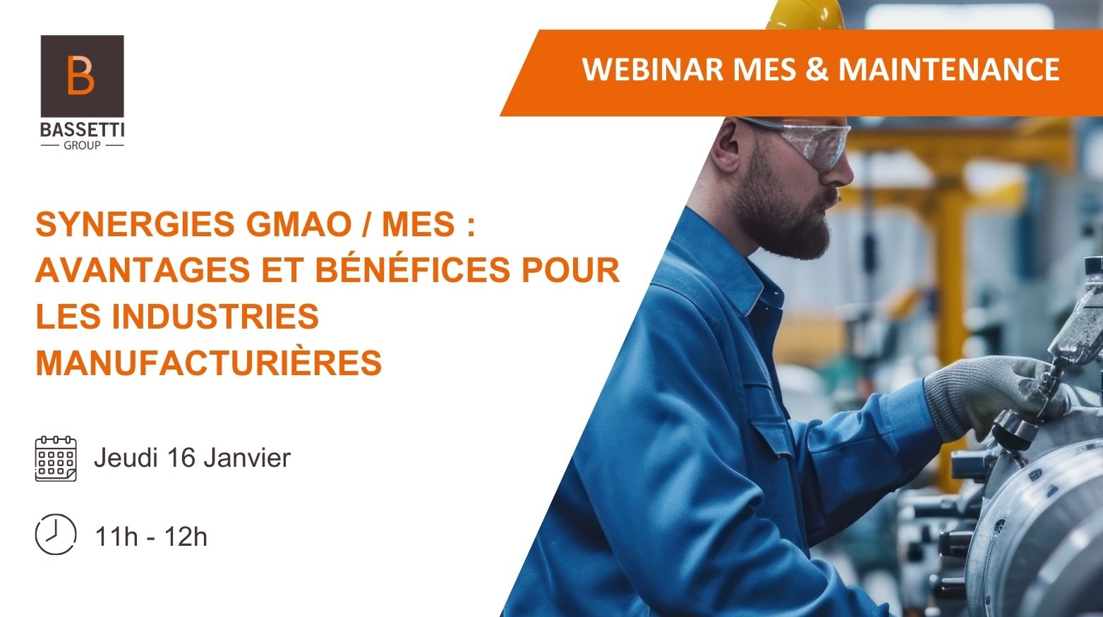 Webinar Synergies GMAO / MES : Avantages et bénéfices pour les  industries manufacturières