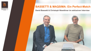 Interview David Bassetti & Christoph Niewöhner (MAQSIMA) DE