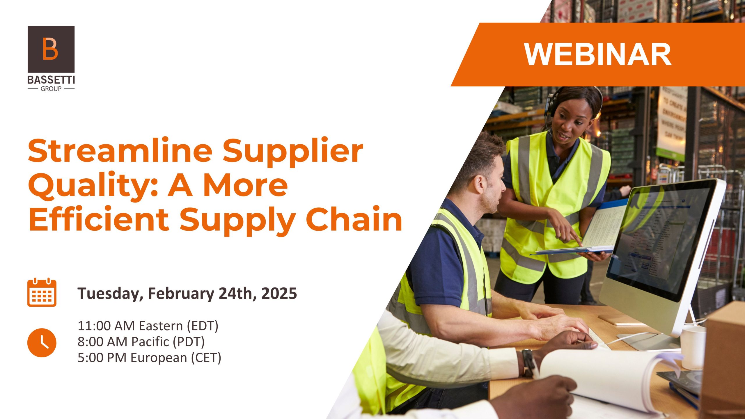 Streamline Supplier Quality Webinar