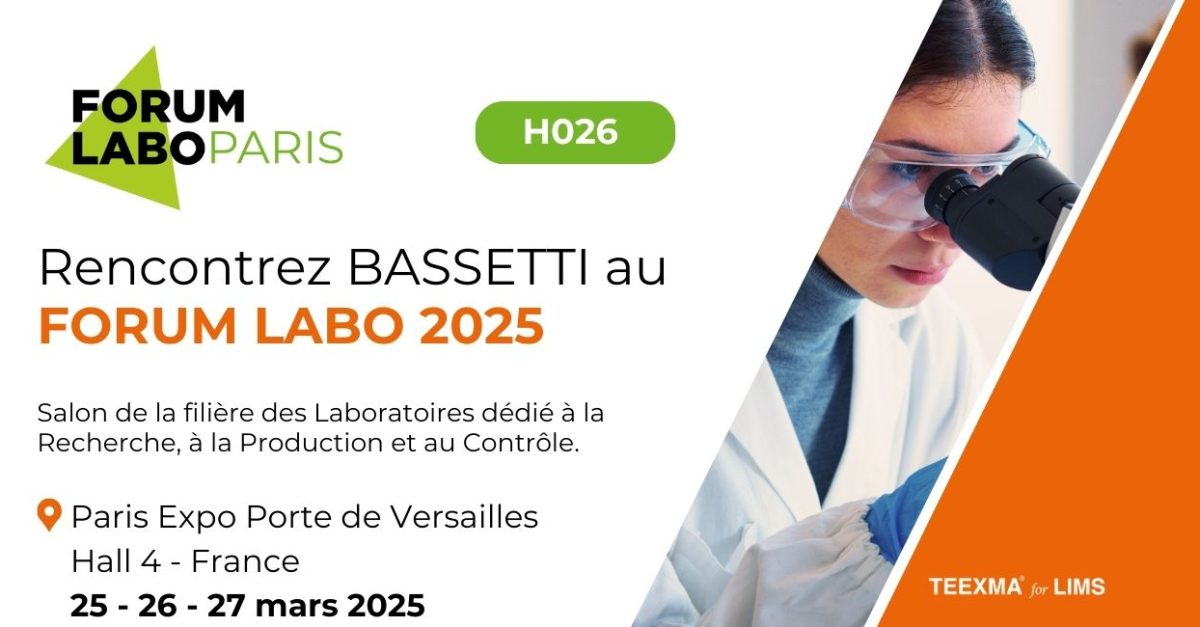 logiciels LIMS lors du FORUM LABO Paris 2025